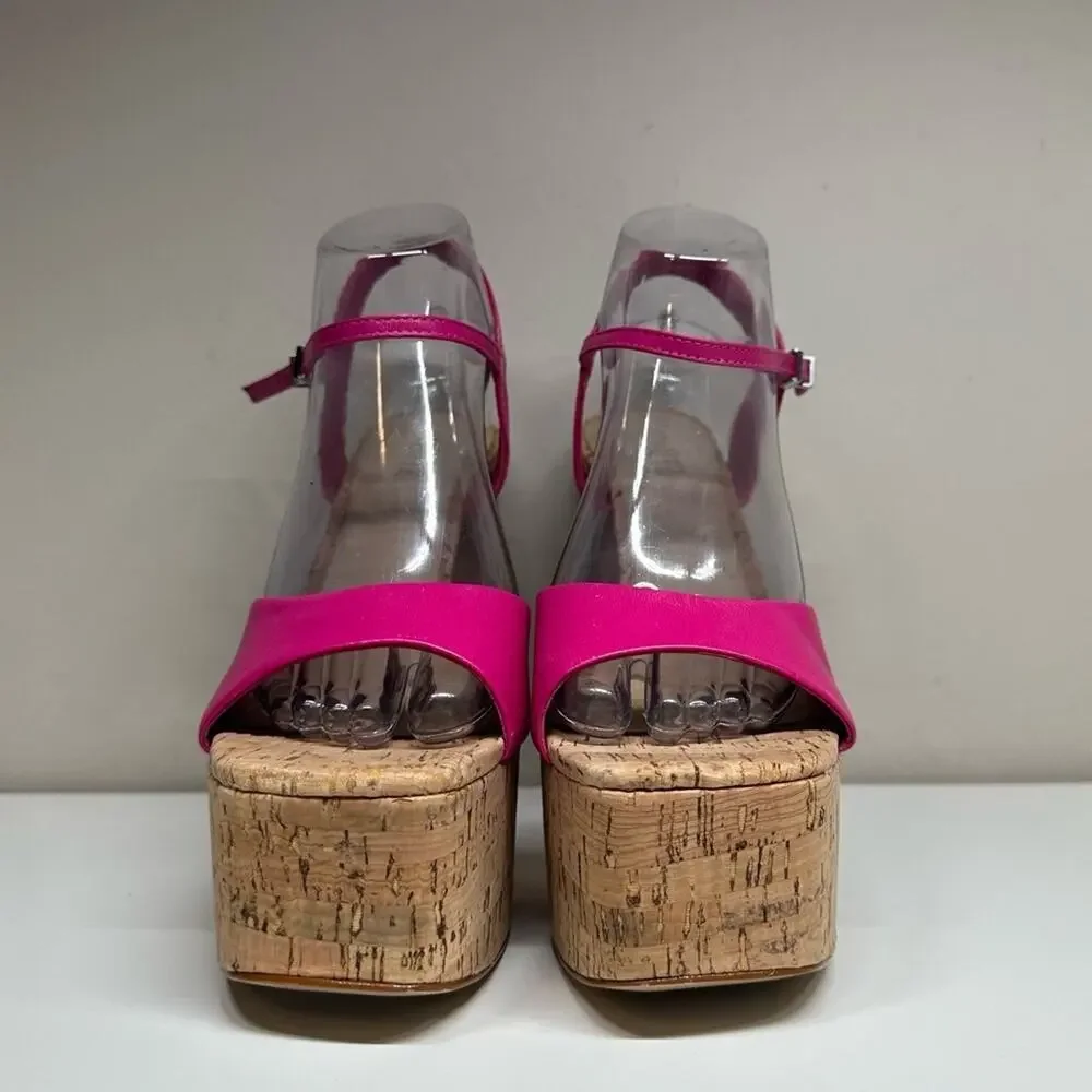 NWOB | Schutz | Glayce Nappa Leather Sandal | Pink | 8.5 B US